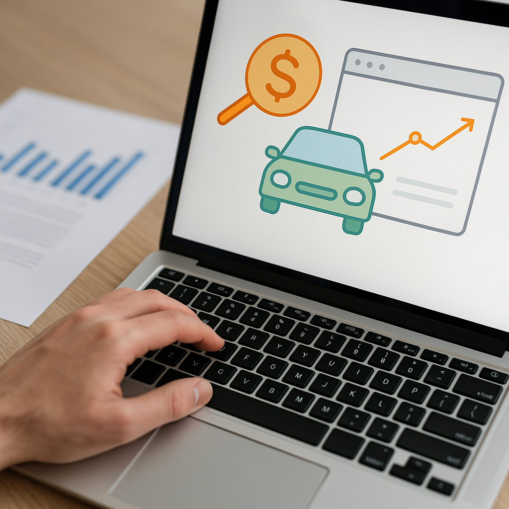 Valuing a car online