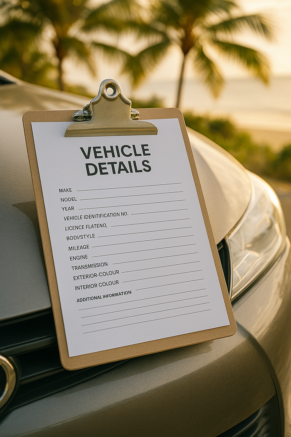 Adding car details to a listing